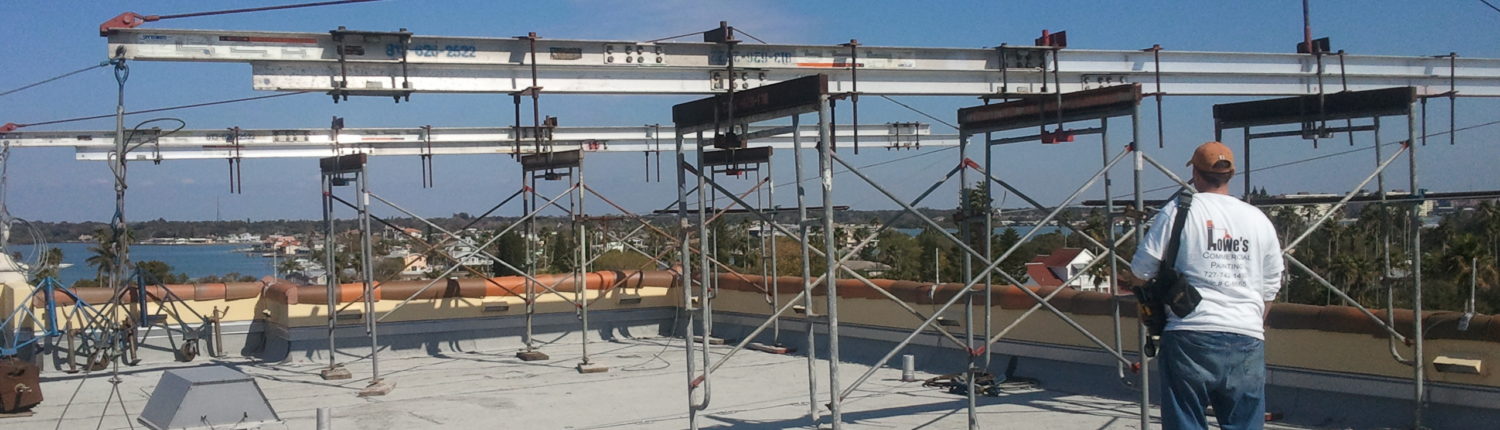 Swing Stage Set Up - Lowe's Commercial Painting